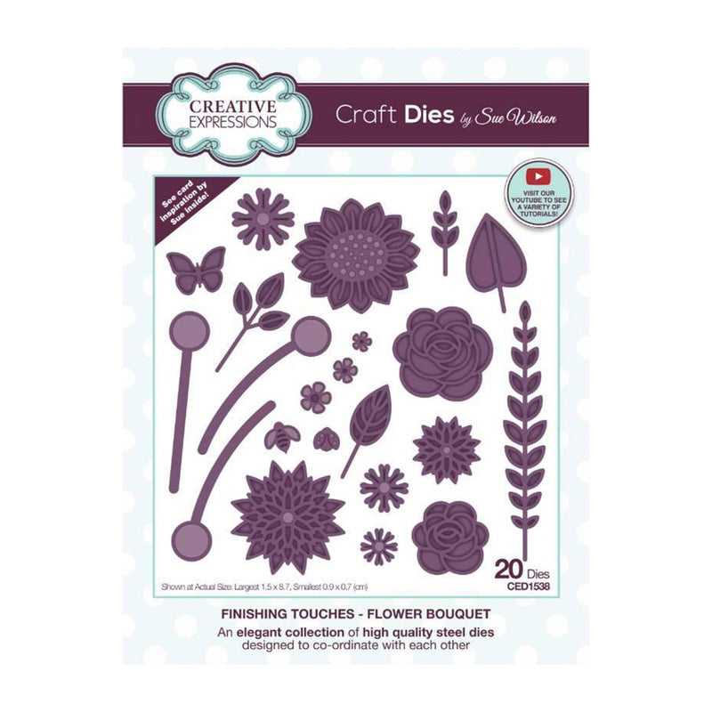 Creative Expressions Craft Die Set By Sue Wilson - Finishing Touches - Flower Bouquet*