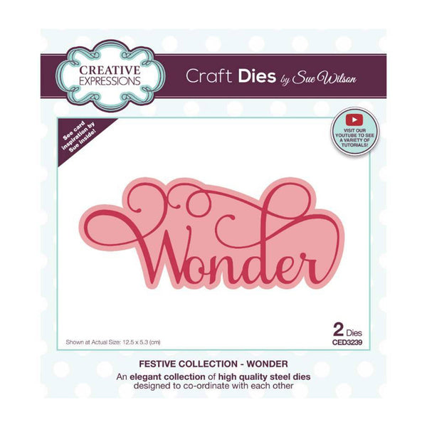 Creative Expressions Craft Dies By Sue Wilson - Festive Collection - Noble Wonder*