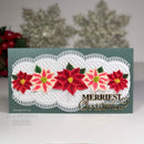 Creative Expressions Craft Dies By Sue Wilson - Festive Collection - Poinsettia Scalloped Border*