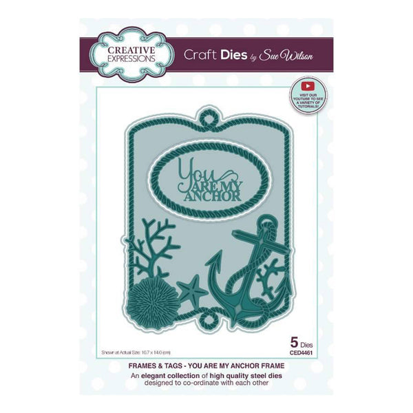 Creative Expressions Craft Dies By Sue Wilson - You Are My Anchor Frame