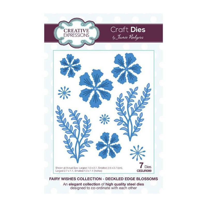 Creative Expressions Craft Dies By Jamie Rodgers - Fairy Wishes Collection - Deckled Edge Blossoms*