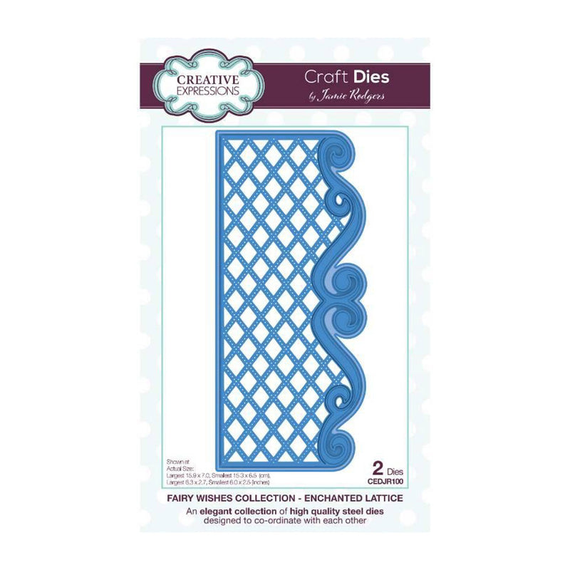 Creative Expressions Craft Dies By Jamie Rodgers - Fairy Wishes Collection - Enchanted Lattice*