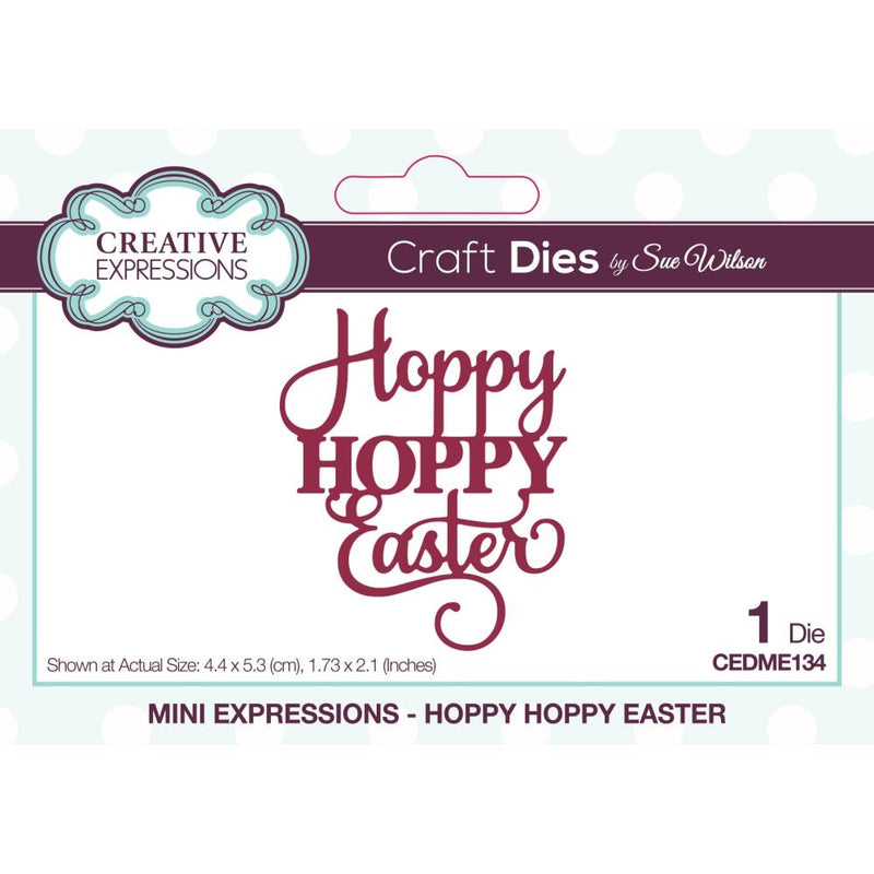 Creative Expressions Craft Dies By Sue Wilson Mini Expressions- Hoppy Hoppy Easter