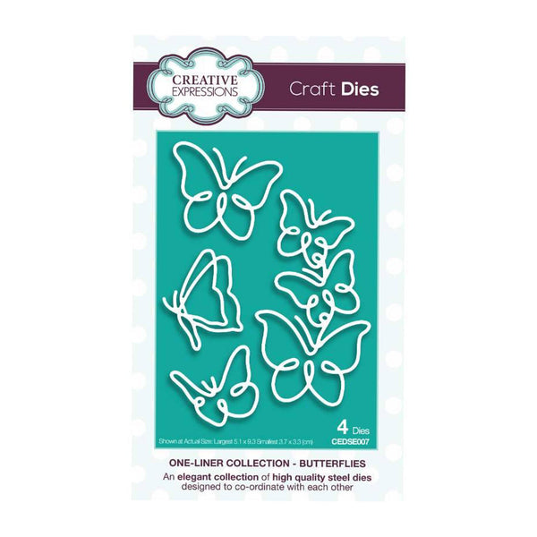 Creative Expressions Craft Dies - One-Liner Collection - Butterflies*