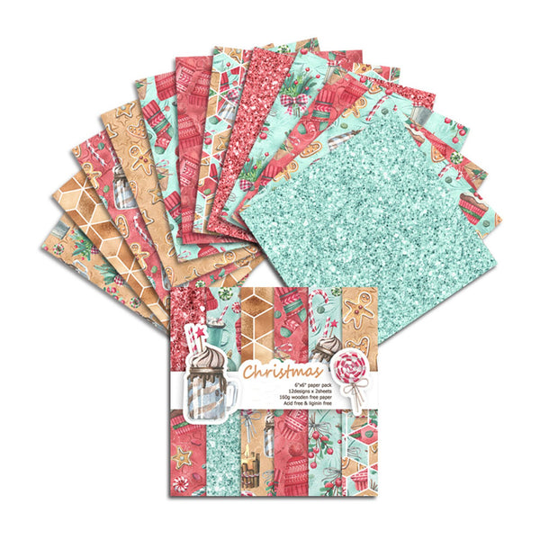 Poppy Crafts 6"x6" Paper Pack - Christmas Collection #2*