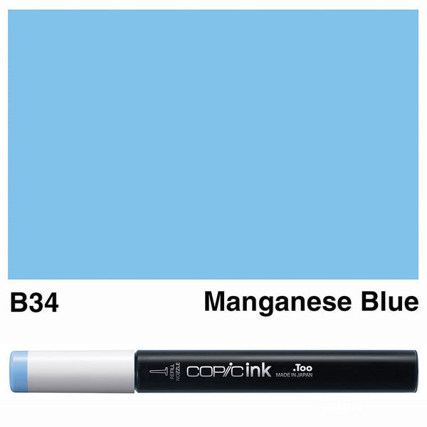 Copic Ink B34 - Manganese Blue 12ml*