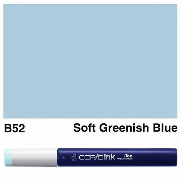 Copic Ink B52 - Soft Greenish Blue 12ml*