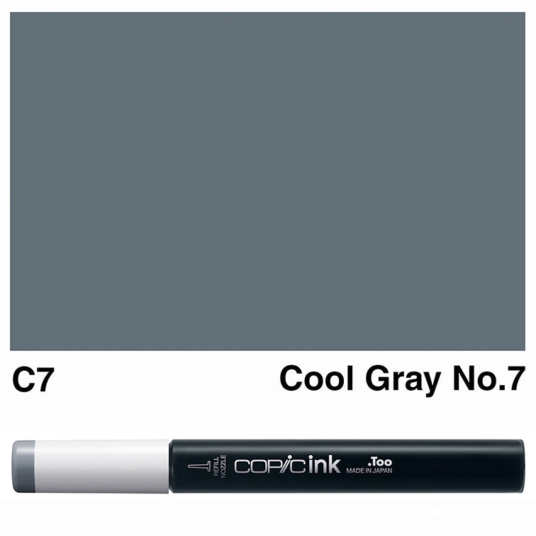 Copic Ink C7 - Cool Gray No.7 12ml
