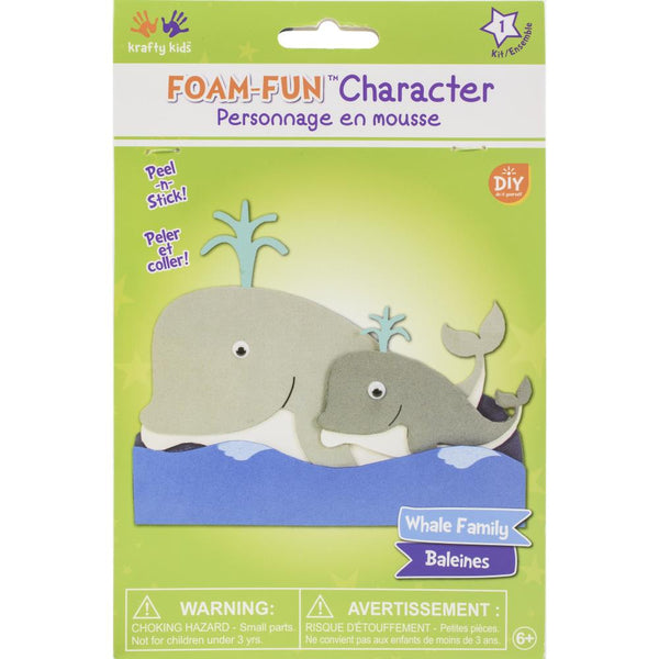 Multicraft Imports - DIY Foam-Fun Kit - Whale Family*