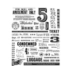 Tim Holtz Cling Stamps 7"x 8.5" - Eccentric*