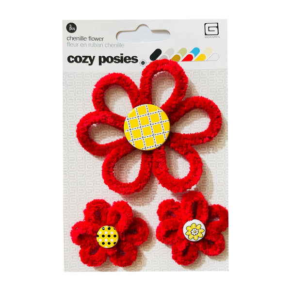 Basicgrey - Chenille Flower - Cozy Posies