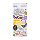 Crate Paper Moonlight Magic Thickers Stickers 51/Pkg - Star Struck - Phrase - Gold Foil*