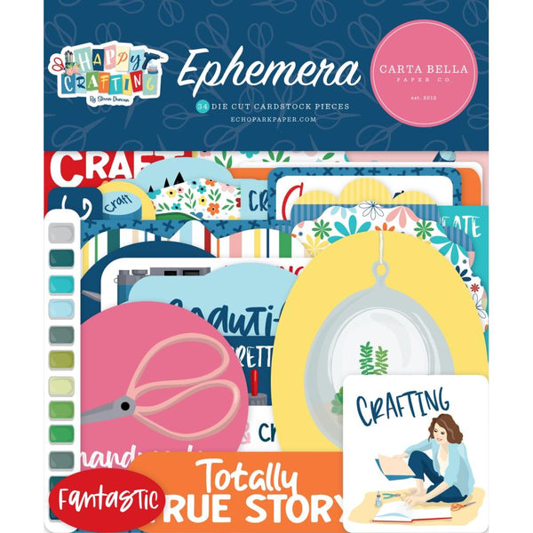 Carta Bella Cardstock Ephemera 33 pack  Icons, Happy Crafting*