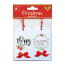 Little Birdie Printed Tags With Bows 4 pack  Holiday Elements*