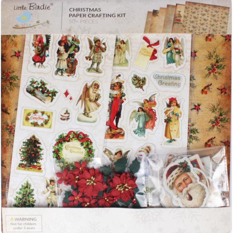 Little Birdie Christmas 12"x12" Paper Crafting Kit Joyful Celebration*