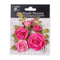 Little Birdie Vida Paper Flowers 8/Pkg Precious Pink