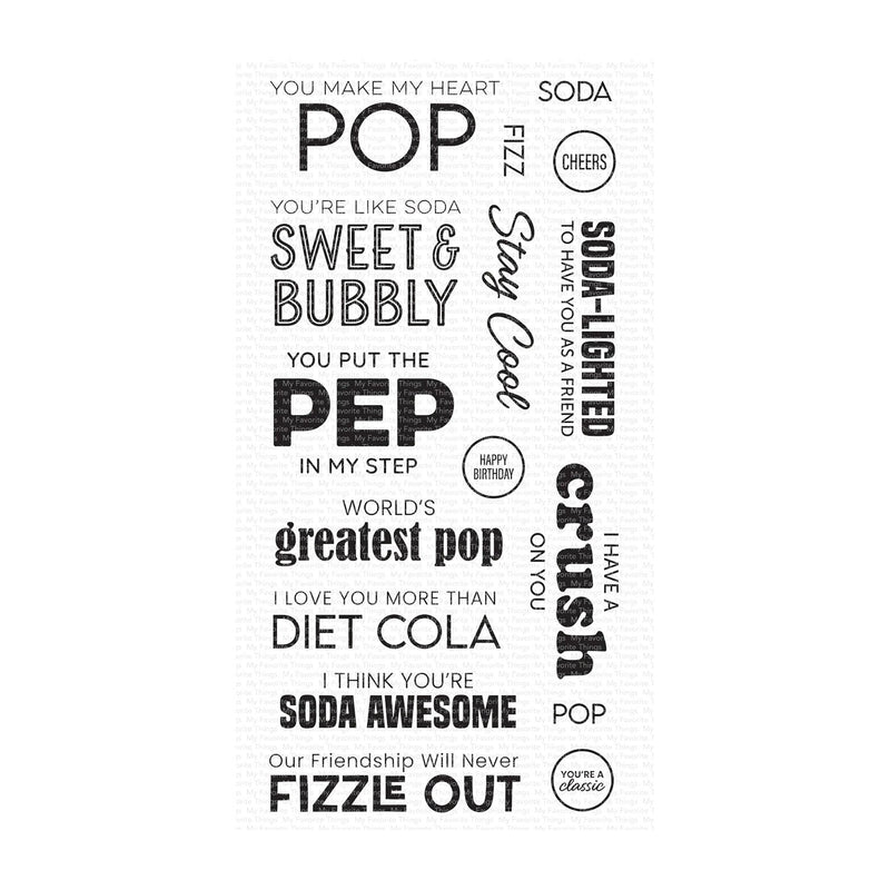 My Favorite Things Clear Stamps 4"x 8" - Soda Pop*