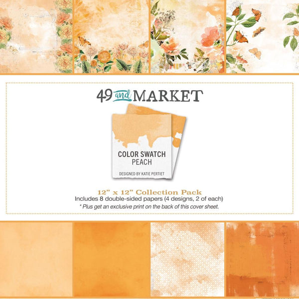 49 And Market Collection Pack 12"X12" Colour Swatch: Peach