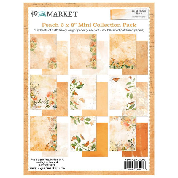 49 And Market Collection Pack 6"X8" Colour Swatch: Peach