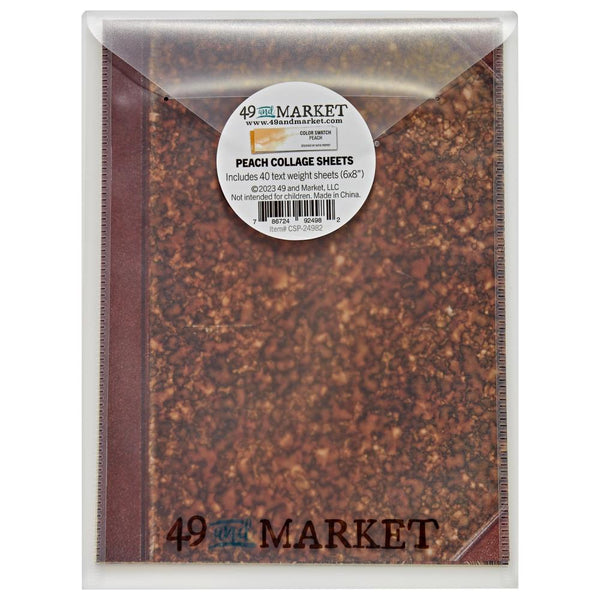 49 And Market Collage Sheets 6"x8" 40 pack  Colour Swatch: Peach*