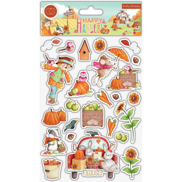 Craft Consortium Happy Harvest - Puffy Stickers 25 pack*