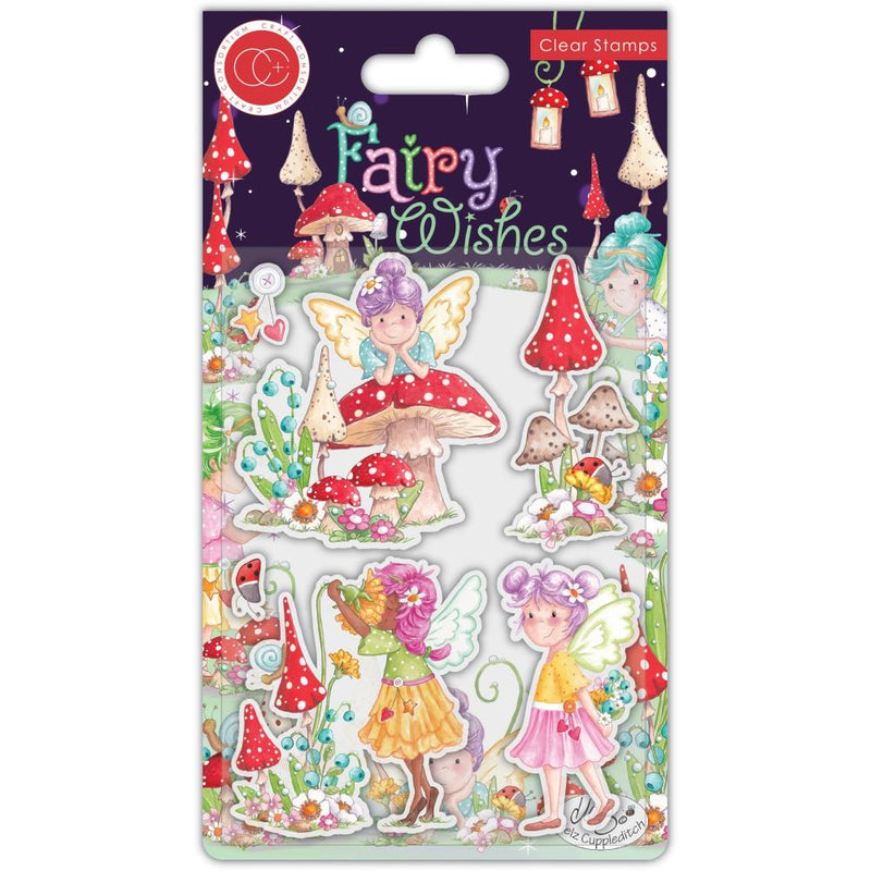 Craft Consortium Clear Stamps Fairy Wishes; Flowers