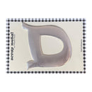 Pressed Petals - Letter D - Large - Silver*