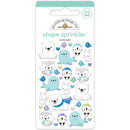 Doodlebug Sprinkles Adhesive Enamel Shapes Snow Cute*