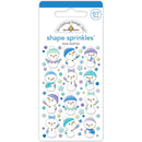 Doodlebug Sprinkles Adhesive Enamel Shapes Snow Much Fun*