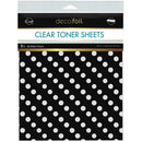 Deco Foil Clear Toner Sheets 8.5"x 11" 2 pack - Reverse Polka*