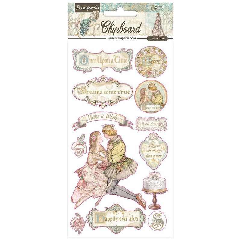 Stamperia Adhesive Chipboard 6"X12" - Sleeping Beauty*