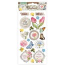 Stamperia Adhesive Chipboard 6"X12" - Elements, Romantic Garden House*