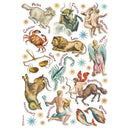 Stamperia Rice Paper Sheet A4  - Astrological Signs, Cosmos Infinity*