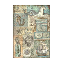 Stamperia Rice Paper Sheet A4 - Songs of the Sea - Texture*