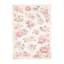 Stamperia Rice Paper Sheet A4 - Romance Forever - Floral Background*