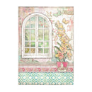Stamperia Rice Paper Sheet A4 - Orchids & Cats - Window*