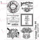 Dress My Craft Transfer Me Sheet A4 - Vintage Tiles