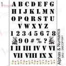 Dress My Craft Transfer Me Sheet A4 - Alphas & Numarics*