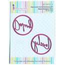 Dress My Craft Basic Designer Dies Sentiments- Expression Circle