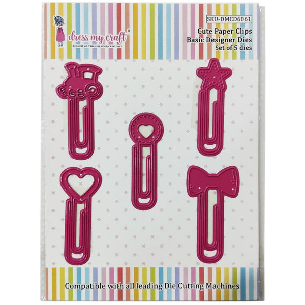 Dress My Craft Basic Designer Dies Cute Paper Clips