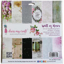 Dress My Craft Single-Sided Paper Pad 12"X12" 24 pack Wall Of Roses, 12 Designs/2 Each*