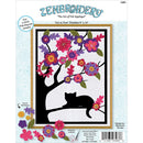 Design Works Felt Collage Applique Kit 9"X12" - Cat in Tree Silhouette*