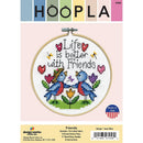 Design Works Counted Cross Stitch Kit 4" Round - Friends (14 Count)