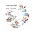 Stamping Bella Cling Stamps - Tiny Townie Astronauts*