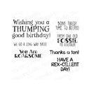 Stamping Bella Cling Stamps Dino Sentiment Set