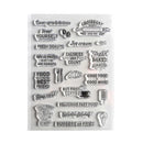 Elizabeth Craft Clear Stamps Good Food Good Mood