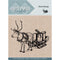 Find It Trading Card Deco Essentials Clear Stamp - Reindeer With Sleigh