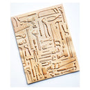 Memory Box 3D Embossing Folder 4.5"X5.75" Toolshed