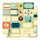 Cosmo Criket Social Club Double-Sided Elements 12in x 12in Sheet*