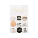 Teresa Collins Designer Inspirational Pin Set 9/Pkg - Enough^